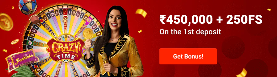 Crazy time banner Pin Up